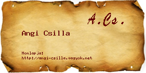 Angi Csilla névjegykártya
